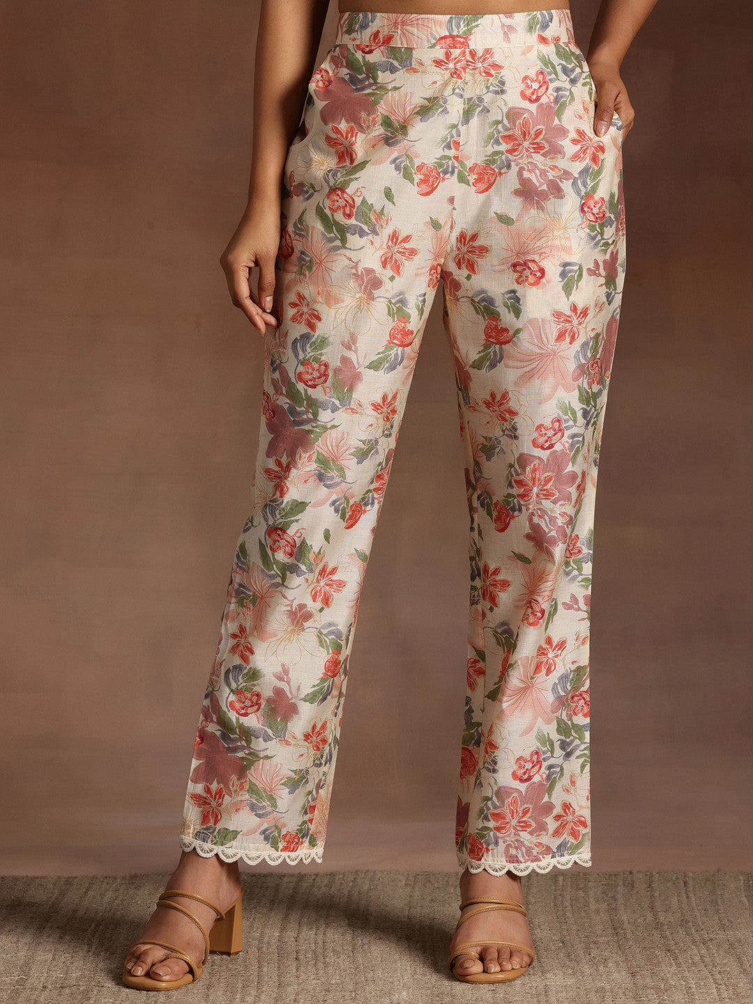 Floral Printed Kurta With Trouser