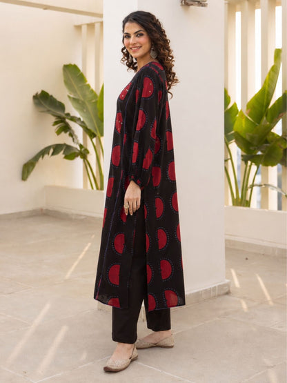 Karen Jade Cotton Kurta Pant Set