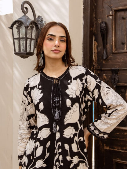 Karen abbey printed kurta pant set