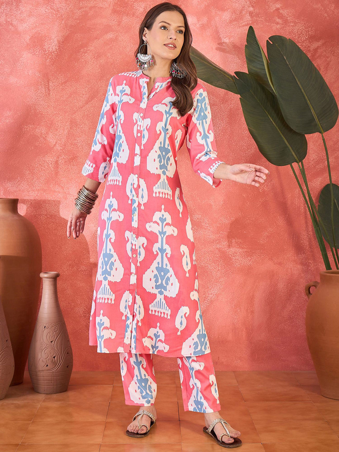 Dhiyona SN Women Ethnic Motifs Printed Kurta with Trousers