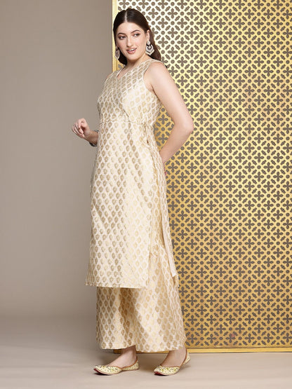 Dhiyona HOP Woven Design Regular Jashn Kurta With Sharara & With Dupatta