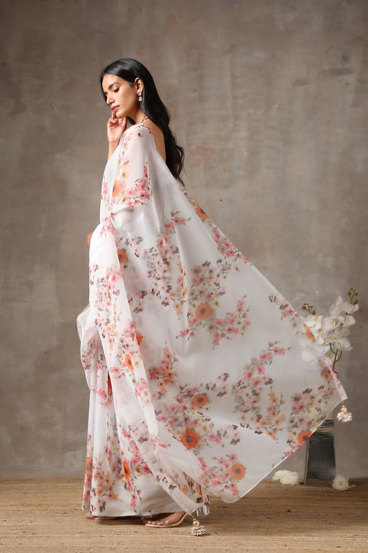 Dhiyona ST Flora Organza Saree
