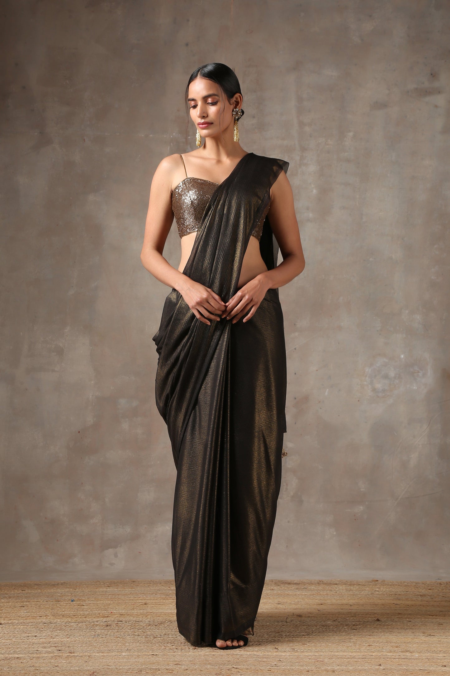Dhiyona ST Blouse - Bronze Sequin