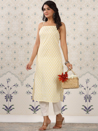 Dhiyona OD  Geometric Printed Pure Cotton Kurta