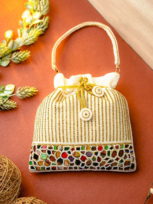 Dhiyona NR Embroidered Potli Clutch