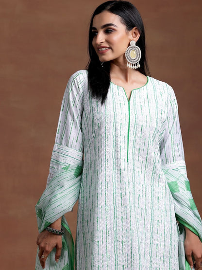 Women Ethnic Motifs Printed Regular Kurta with Trousers & With Dupatta