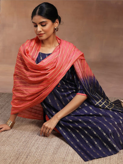 Women Ethnic Motifs Printed Regular Kurta with Dhoti Pants & With Dupatta