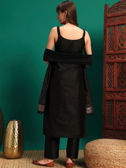 Women Ethnic Motifs Regular Kurta with Trousers & With Dupatta