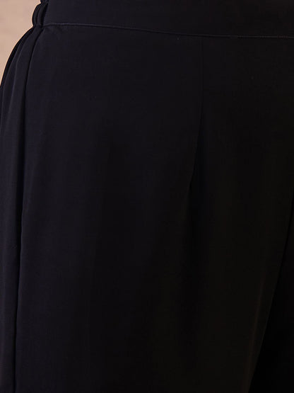 Dhiyona IN Ethnic Motifs Embroidered Straight Sequinned Kurta With Sharara & Dupatta