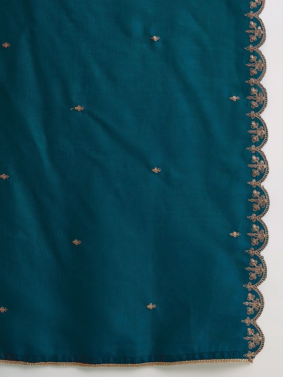 Dhiyona CH Women Ethnic Motifs Embroidered Panelled Thread Work Kurta with Trousers & With Dupatta