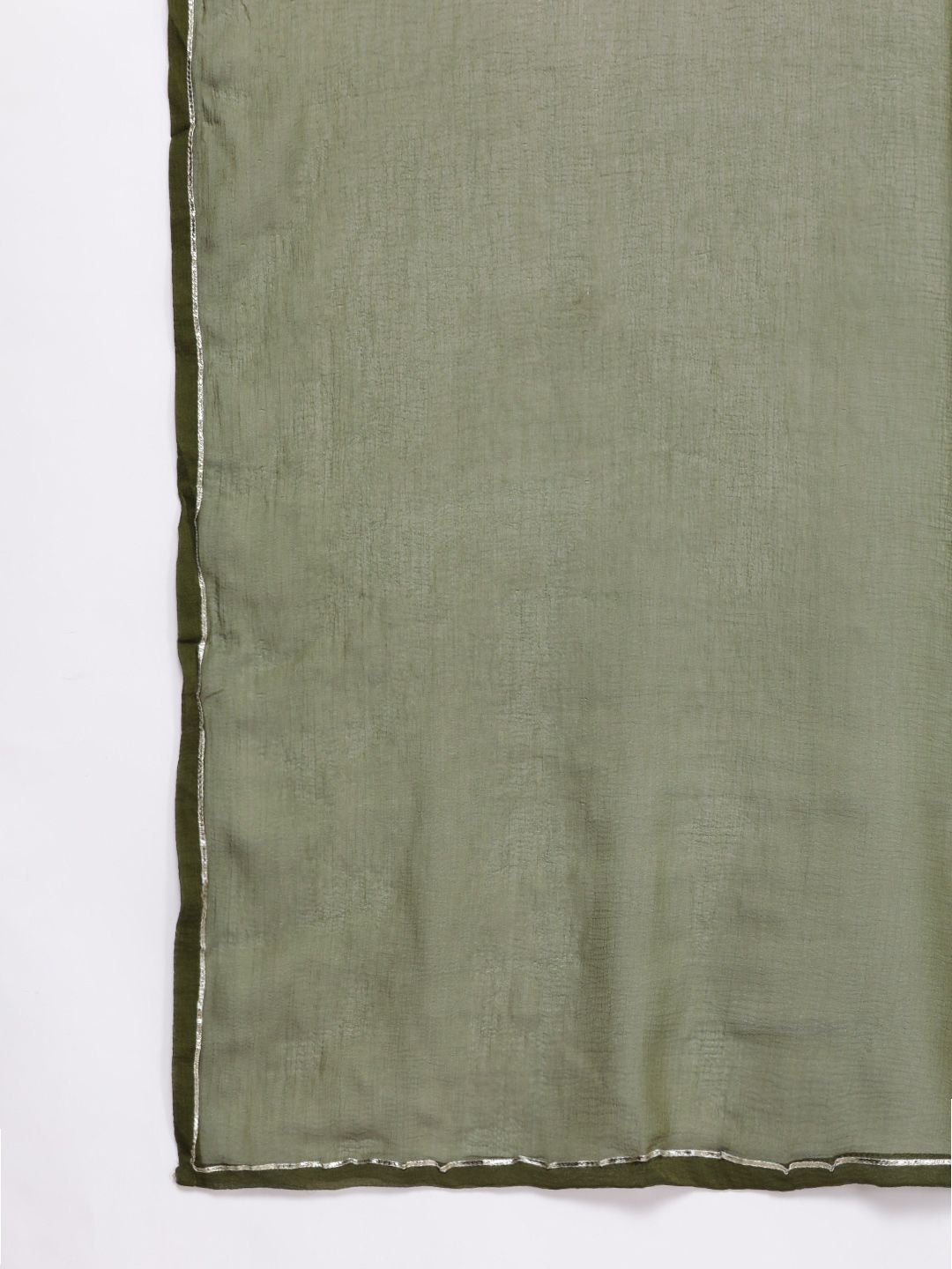 Dhiyona AN Women Green Printed Regular Gotta Patti Kurta with Sharara & With Dupatta