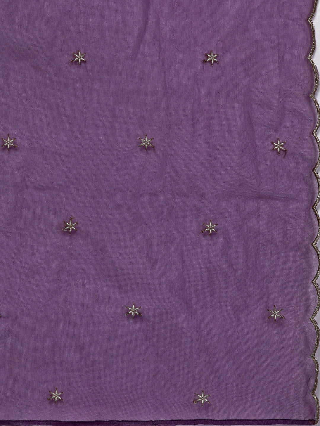 Women Floral Yoke Design Regular Thread Work Kurta with Trousers & Dupatta