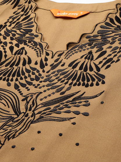 Embroidered Kurta with Trousers
