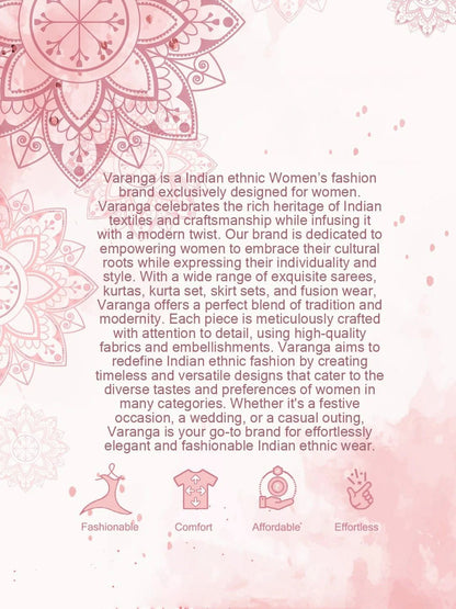 Dhiyona VA Women'sFloral Embroidered Sequnnied Silk Georgette Anarkali Kurta With Trousers & Dupatta