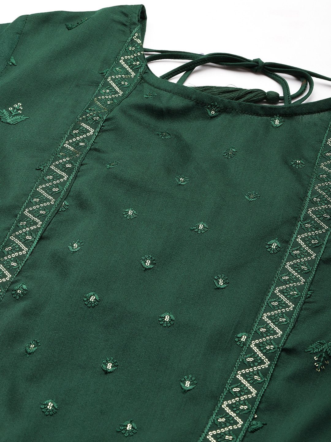 Dhiyona HOP Jashn Floral Sequinned Woven Design Kurti & Sharara With Dupatta