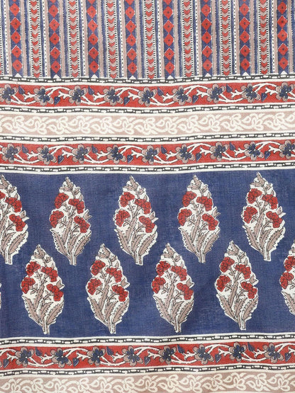 Dhiyona KL Floral Printed Straight Kurta with Trousers & Dupatta