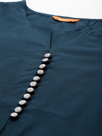 Women Solid Regular Kurta with Trousers With Dupatta