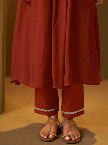 Dhiyona IE Women Embroidered Kurta & Trousers Co-Ords