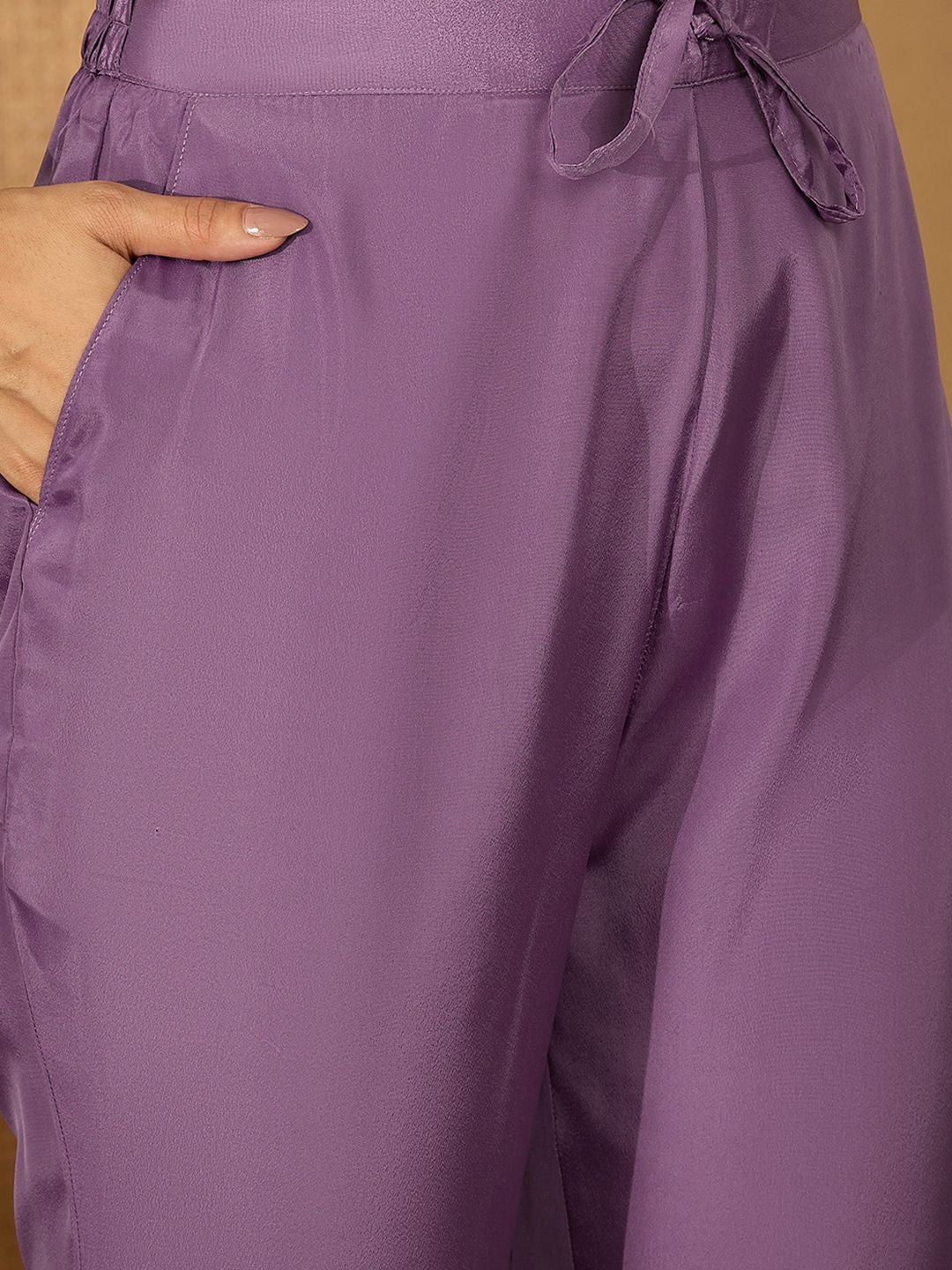 Women Ethnic Motifs Embroidered Panelled Zari Kurta with Trousers & Dupatta