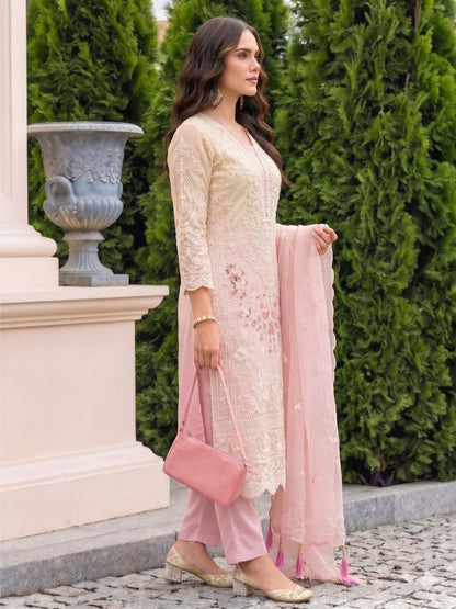 FAIZA PINK FULL WORK PREMIUM SUIT SET
