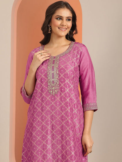 Dhiyona LL Women Ethnic Motifs Embroidered Kurta with Palazzo & Dupatta