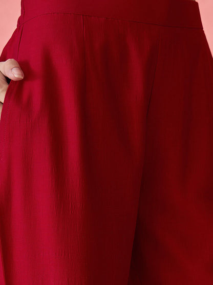Women Floral Embroidered Kurta with Trousers & Dupatta