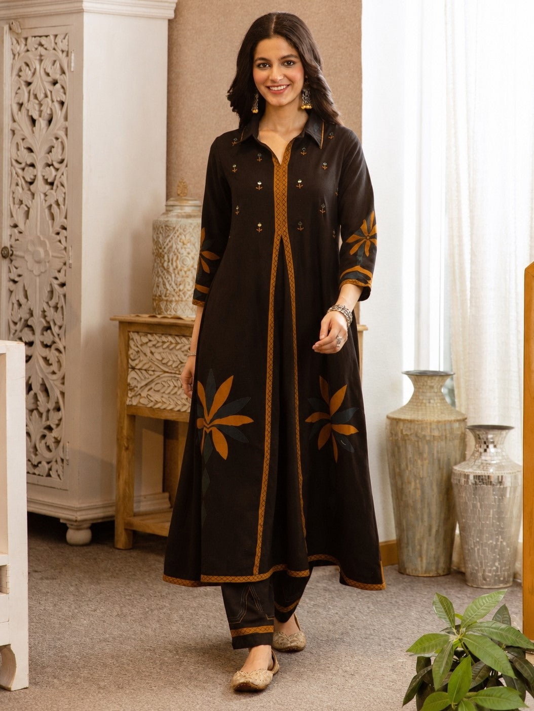 Karen sidian printed kurta pant set