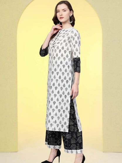 Dhiyona KL Women Ethnic Motifs Printed Regular Kurta with Palazzos & Dupatta
