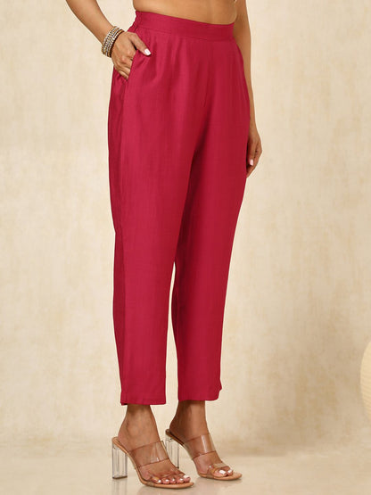 Dhiyona SO Women's Women Beads and Stones Kurta with Trousers