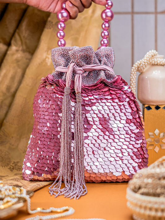 Dhiyona NR Embellished Potli Clutch
