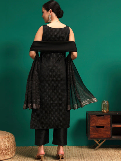 Women Ethnic Motifs Regular Kurta with Trousers & With Dupatta