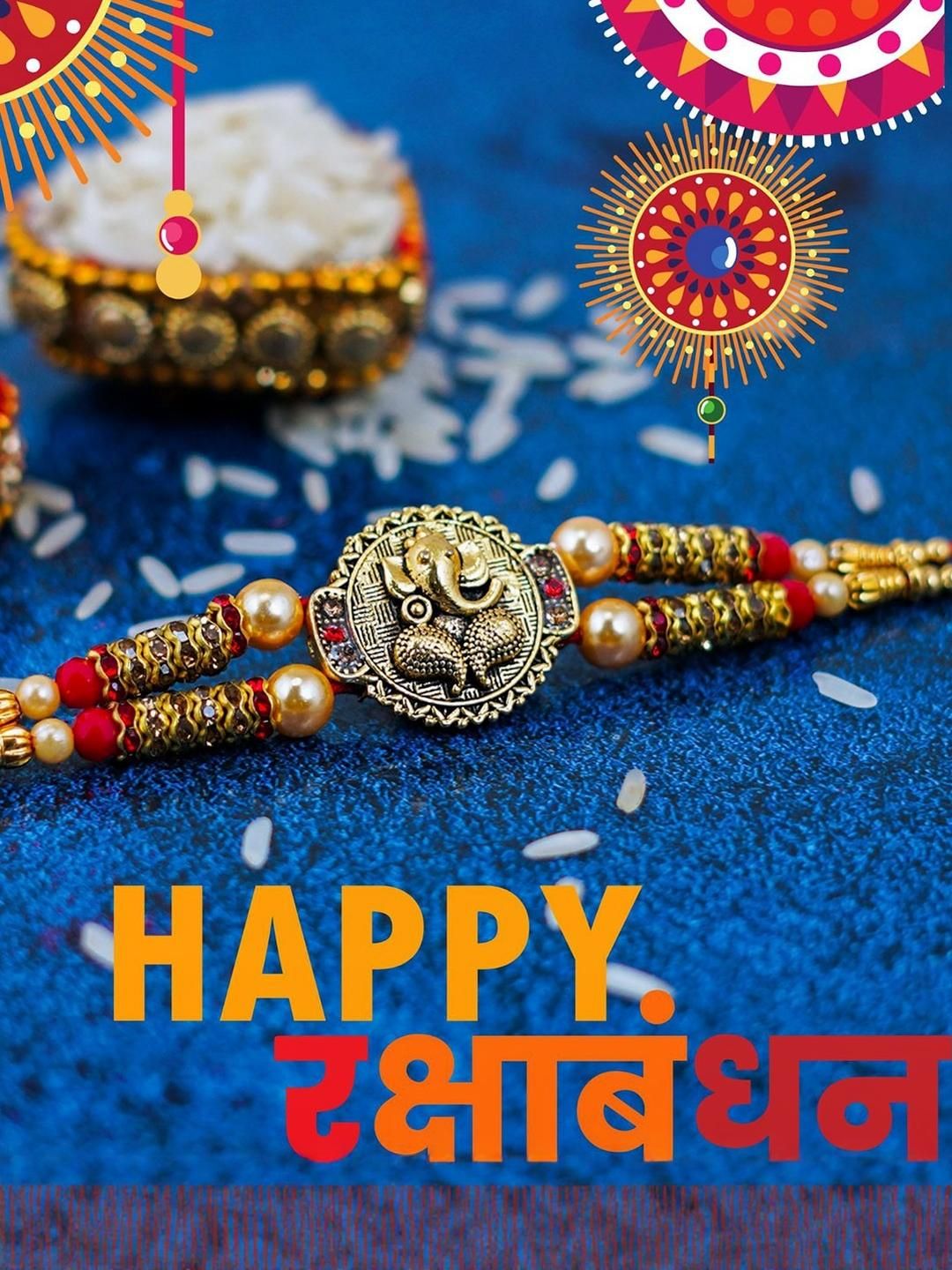 Dhiyona Set Of 2 Thread Rakhi