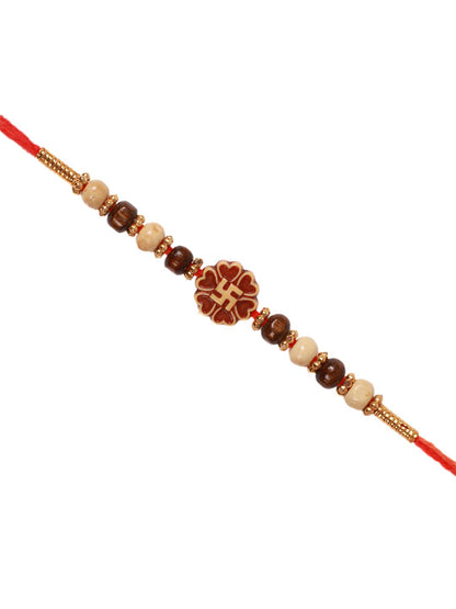 Dhiyona Unisex Beaded Thread Rakhi