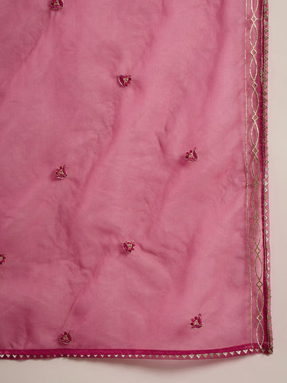 Women Floral Embroidered Kurta with Trousers & Dupatta