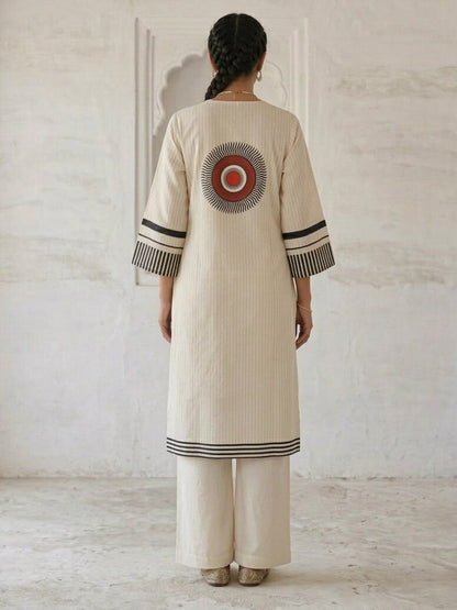 Swades mono cotton kurta pant set