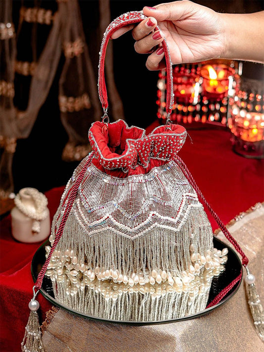 Dhiyona NR Embellished Water Resistant Potli Bag