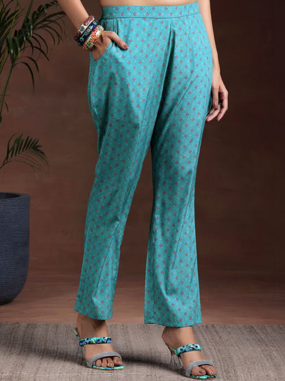 Women Ethnic Motifs Printed Regular Kurta with Trousers & With Dupatta
