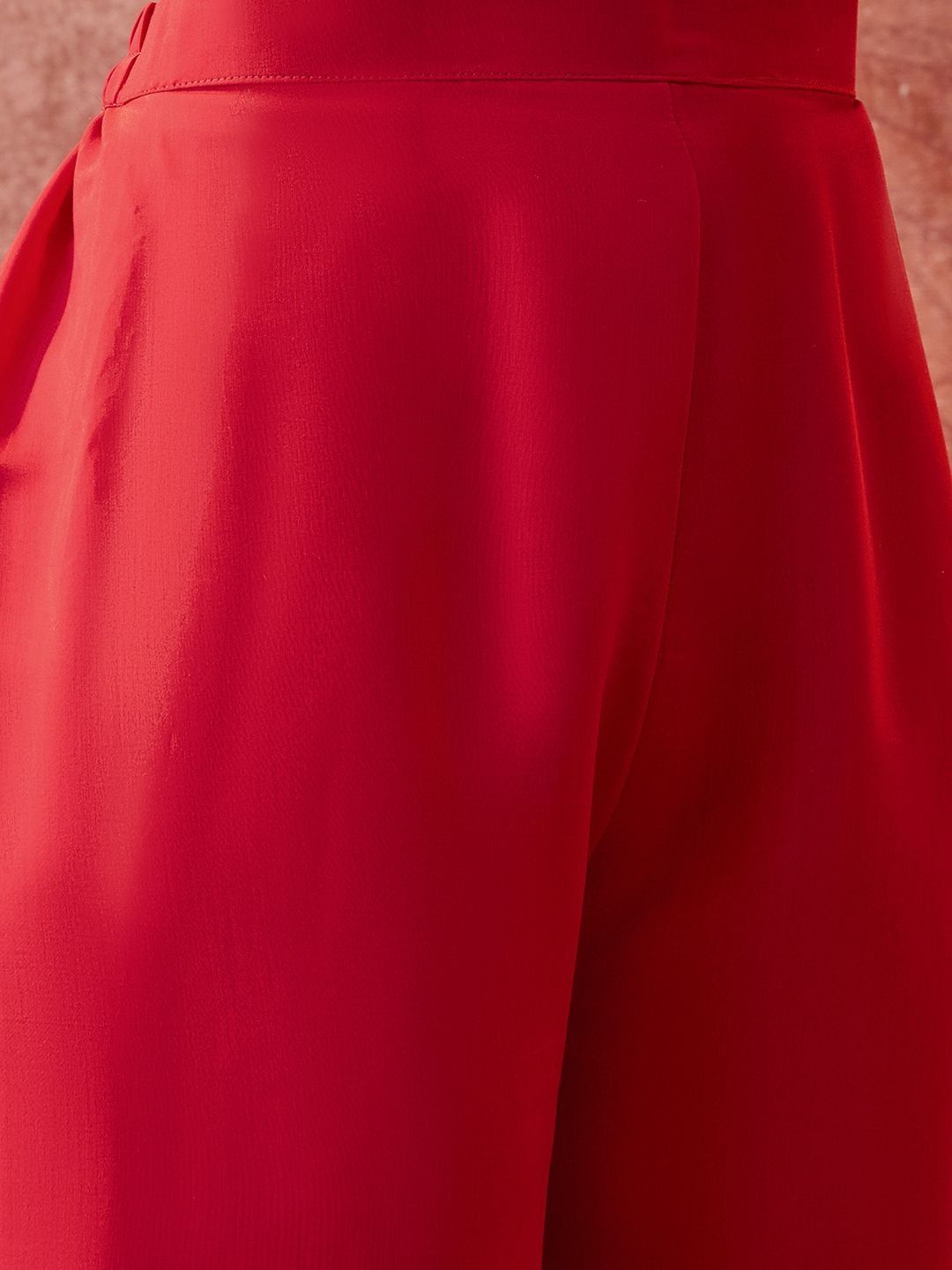Dhiyona SN Embroidered Round Neck A-Line Kurta & Palazzos With Dupatta