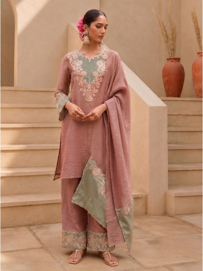 Gaurisha Tan Full Work Premium Suit set