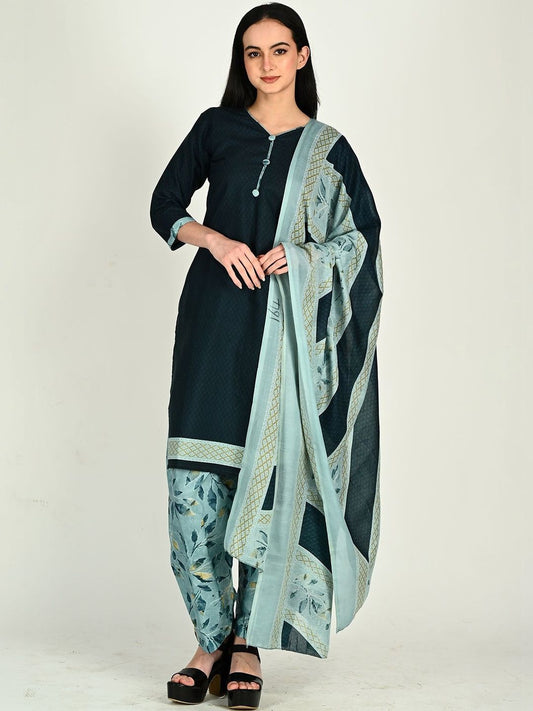 Dhiyona KL Women Floral Regular Kurta with Patiala & With Dupatta