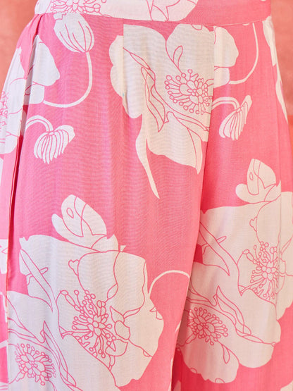 Women Floral Printed Kurta with Palazzo