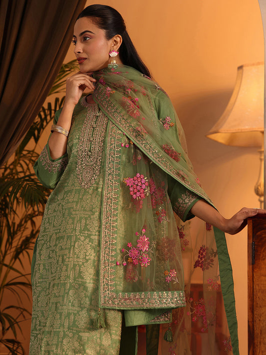 Women Ethnic Motifs Printed Kurta with Trousers & Dupatta