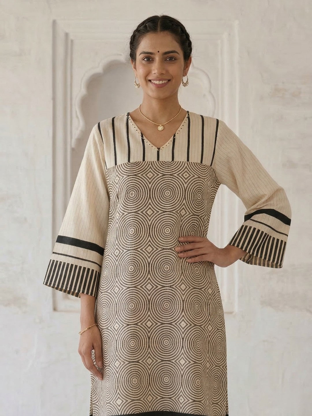 Swades mono cotton kurta pant set