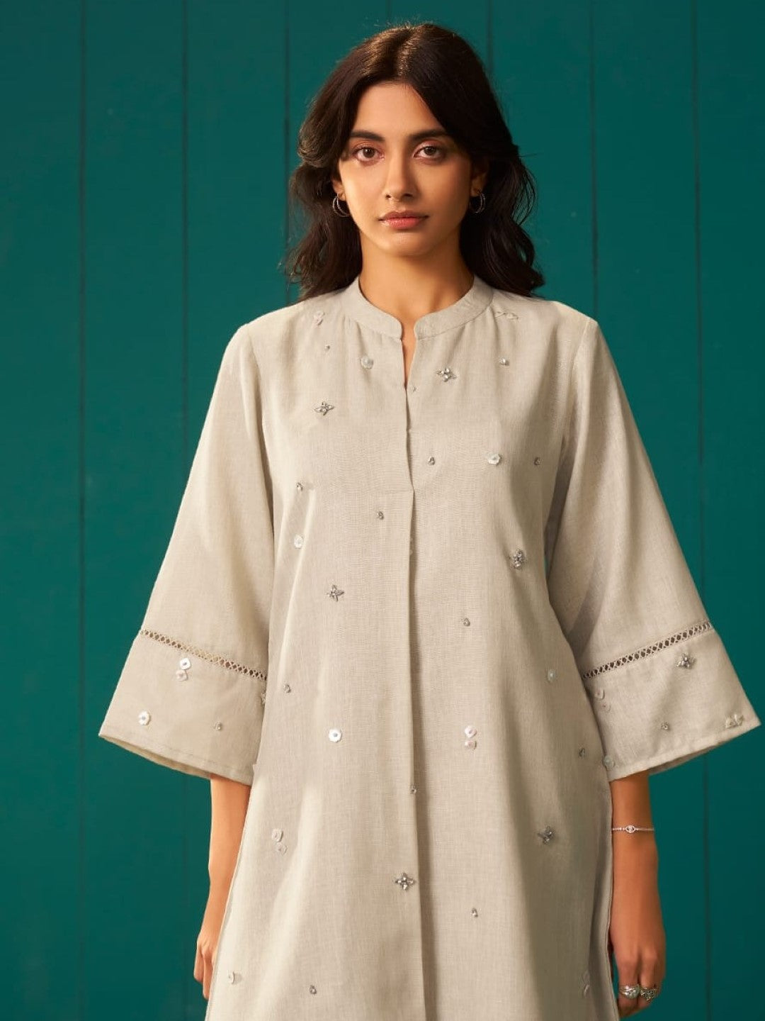 Itrh Vanila cotton linen co-ord set