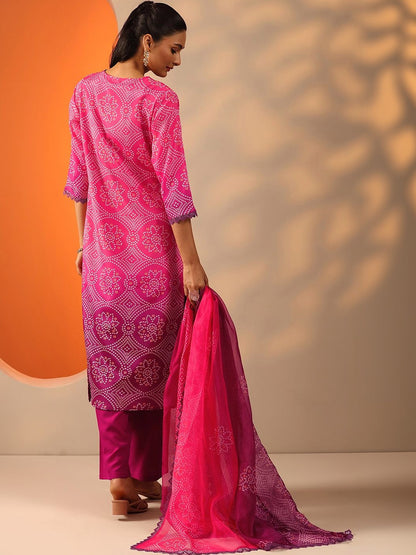 Women Ethnic Motifs Printed Regular Kurta with Trousers & With Dupatta