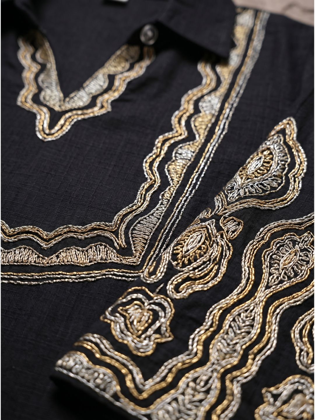 Vartika Onyx Embroidered Kurta Pant Set