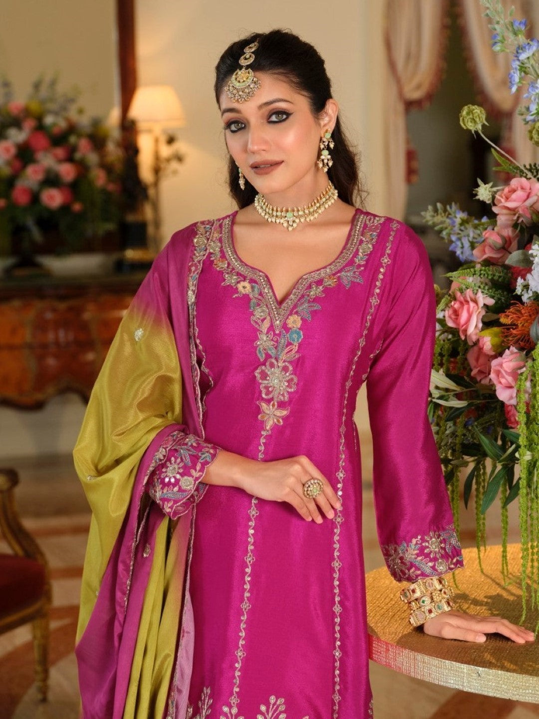 Areesa Rose Full Work Suit set