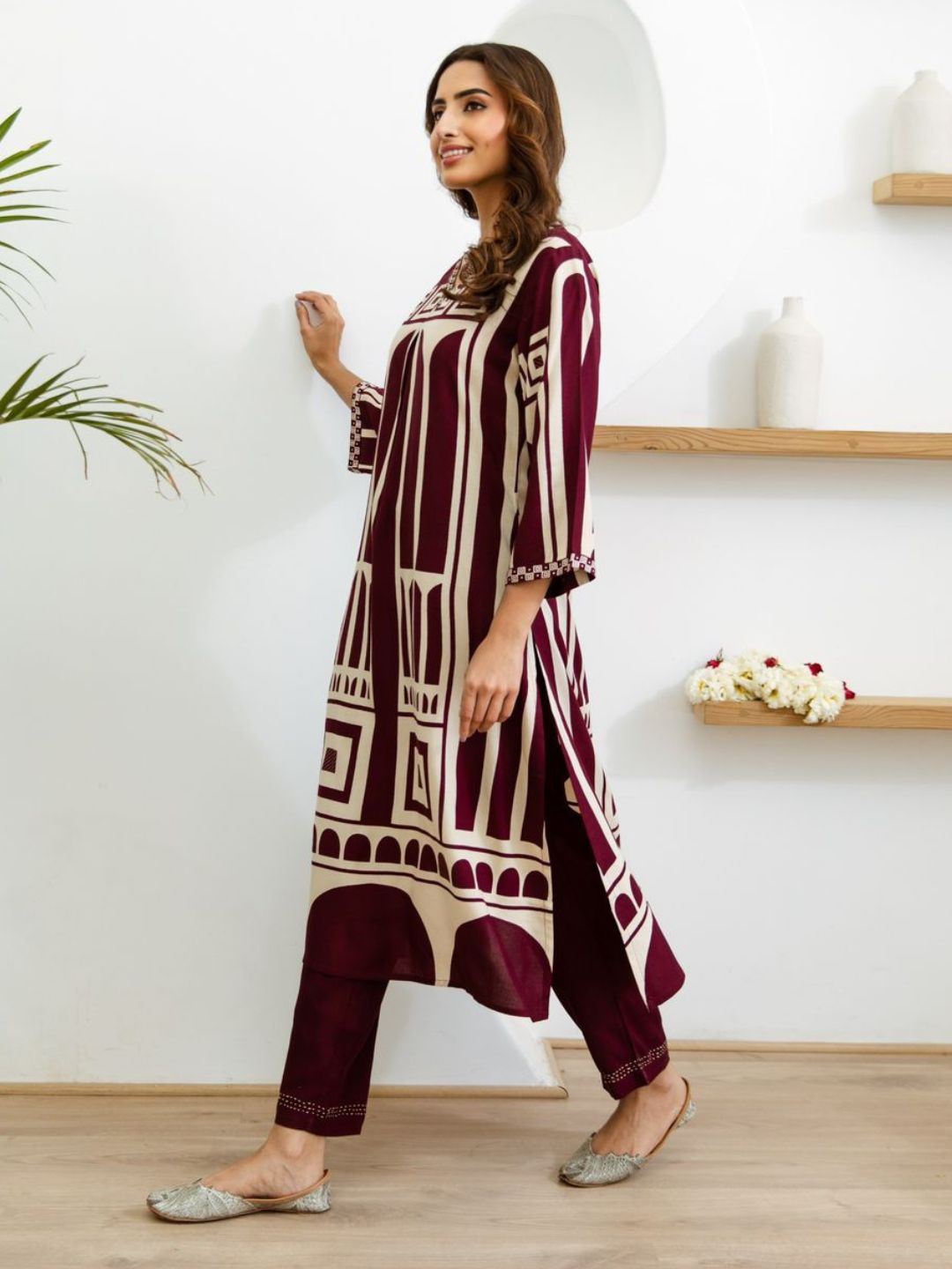 Sargun Mulberry Digital Printed Kurta Pant Set
