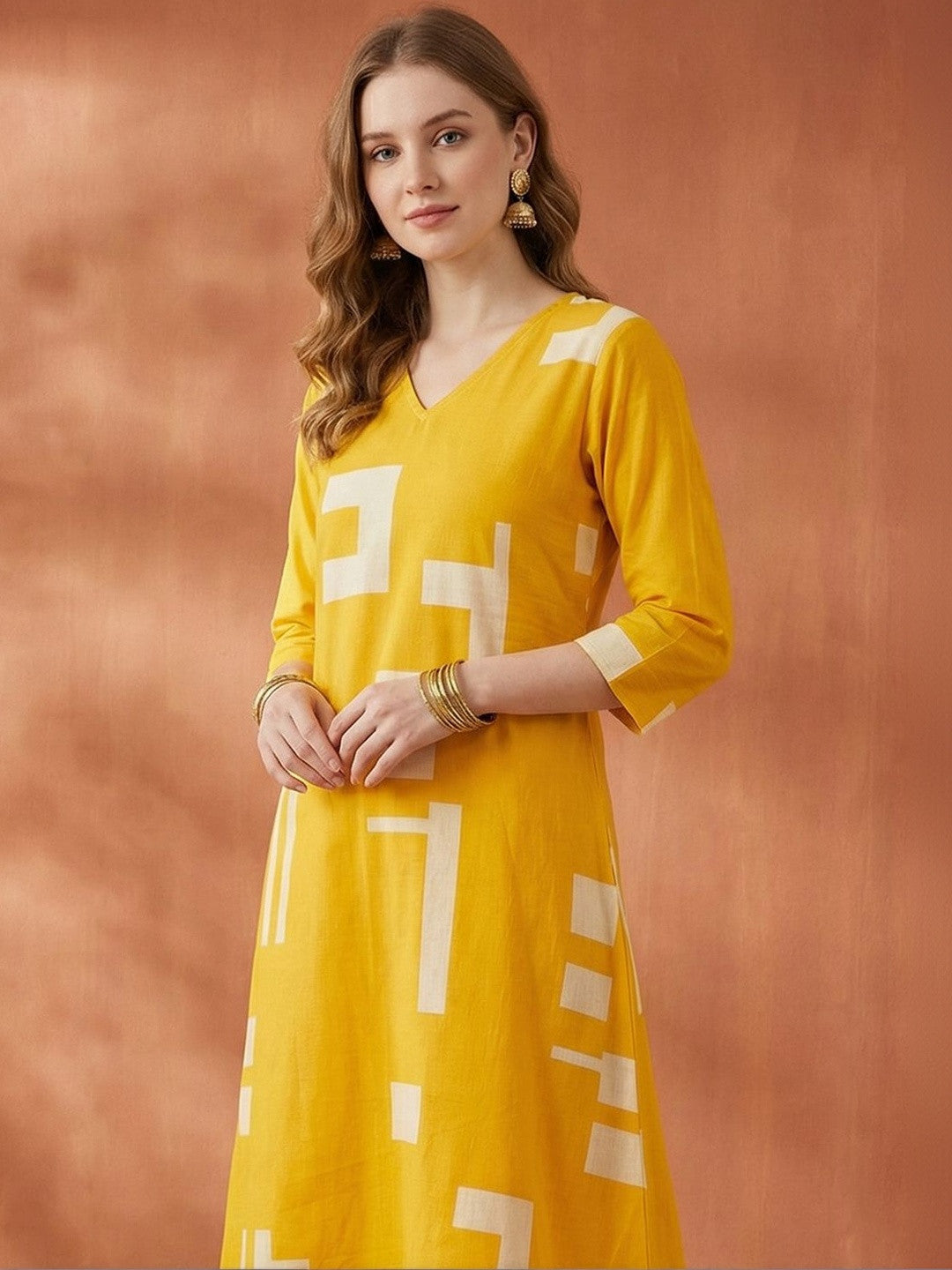 Women Printed Regular Pure Cotton Kurta with Trousers