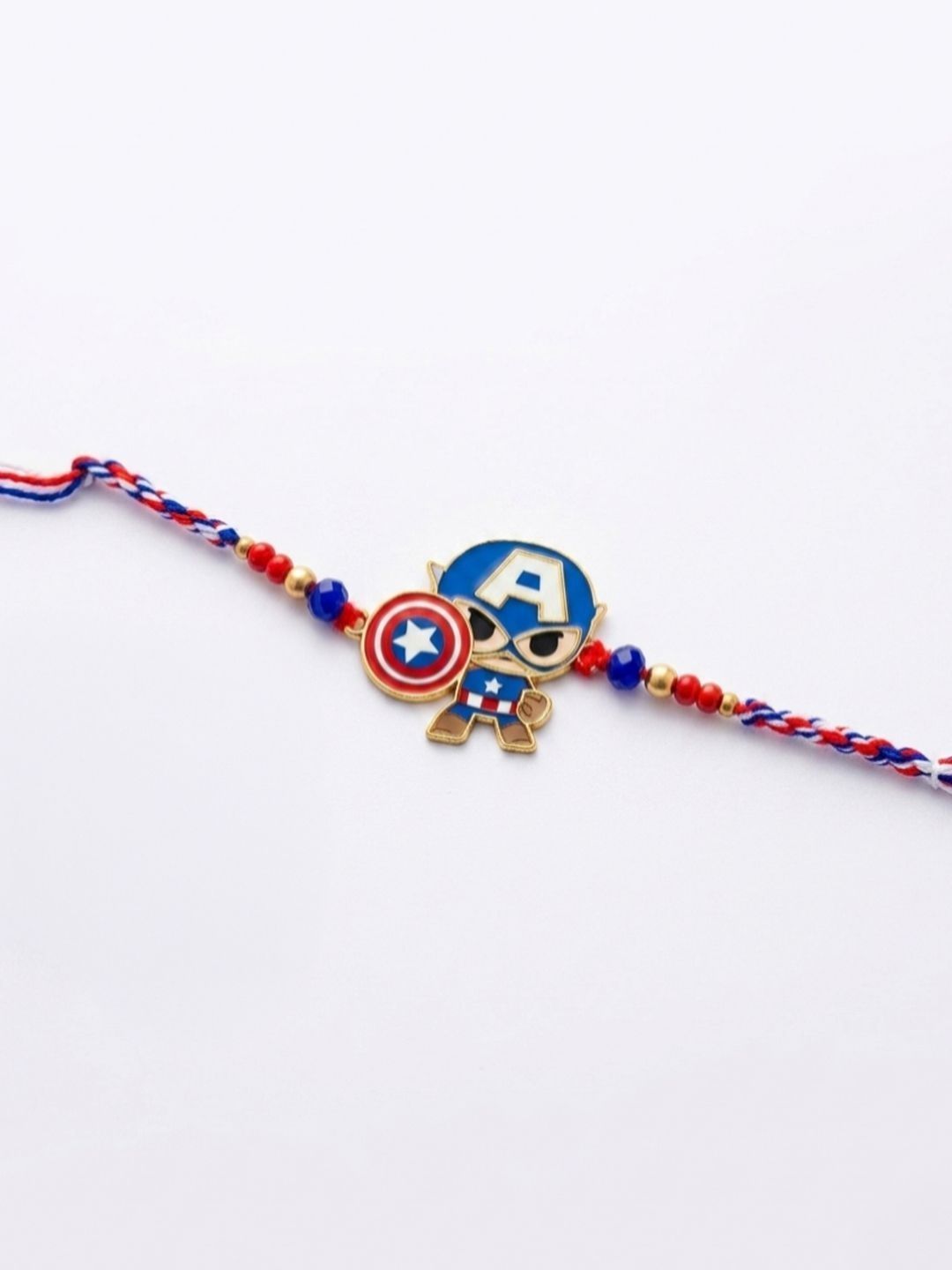 Dhiyona Kids Avengers Character Artificial Beads Thread Rakhi
